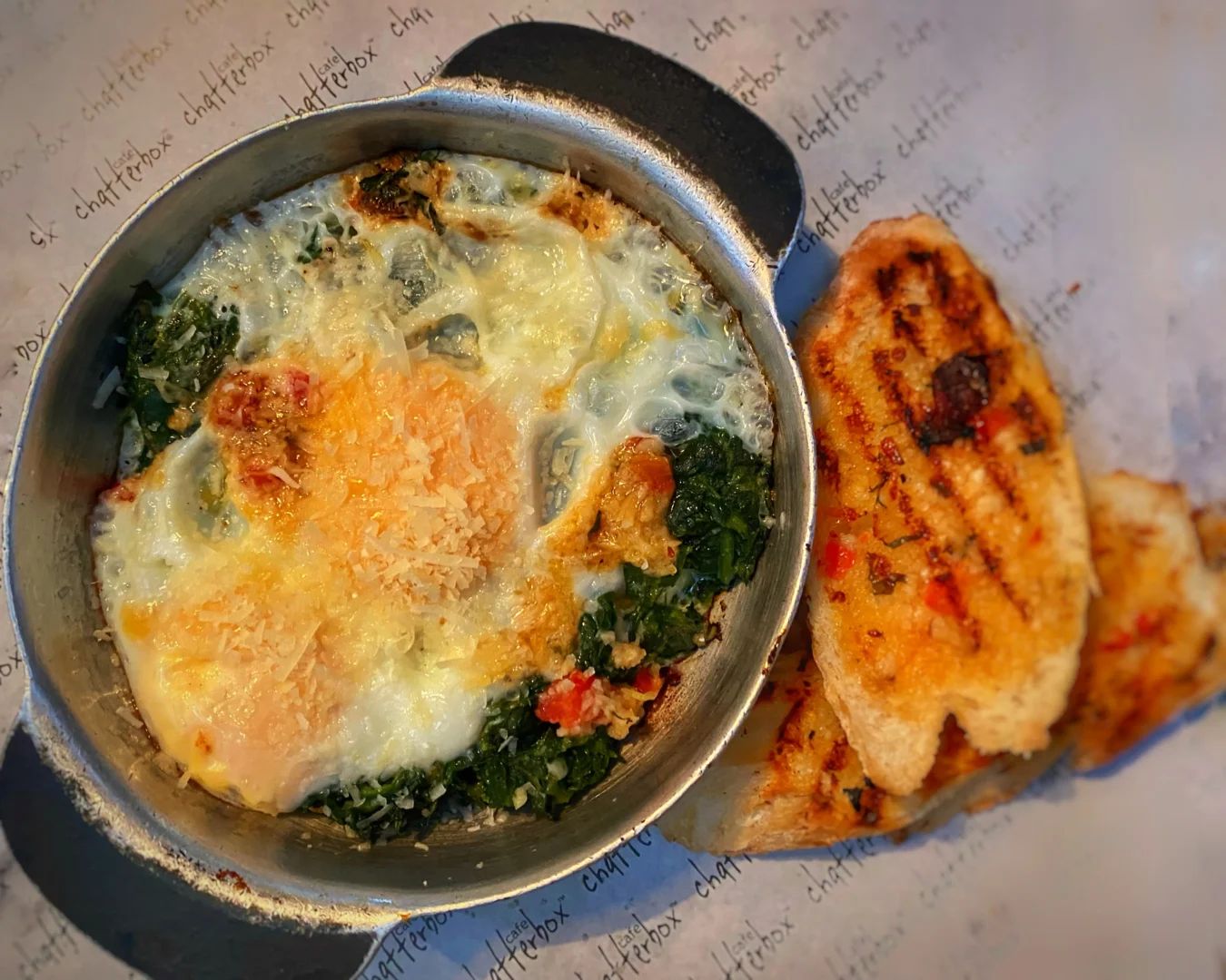 Spinach Baked Eggs By Chatterbox