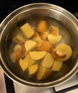 drained potatoes
