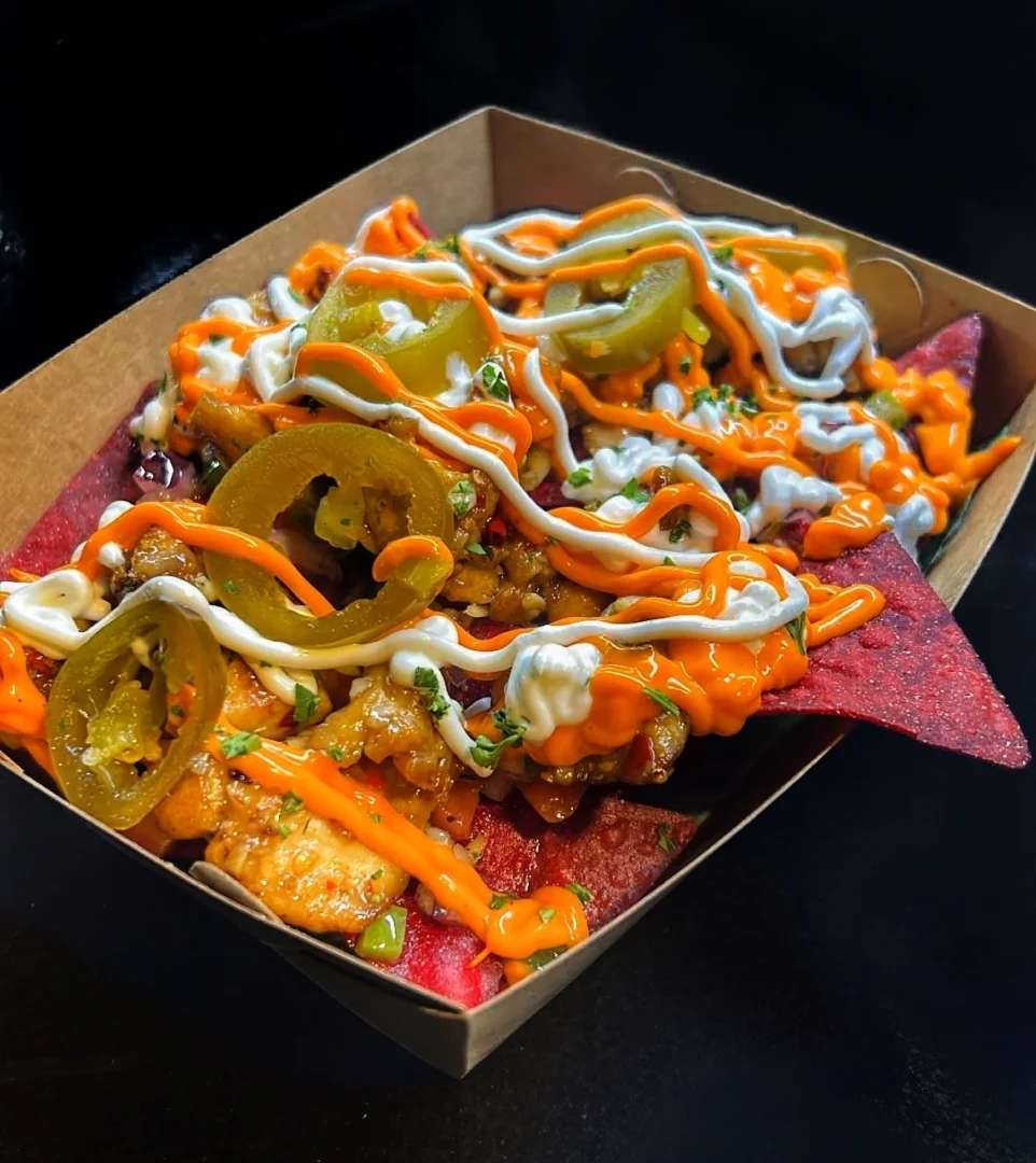 Flaming Hot Nachos By Sweet Greens