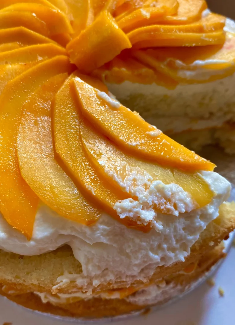 Mango Cream Cake by Loaf Out Loud Summer Dessert