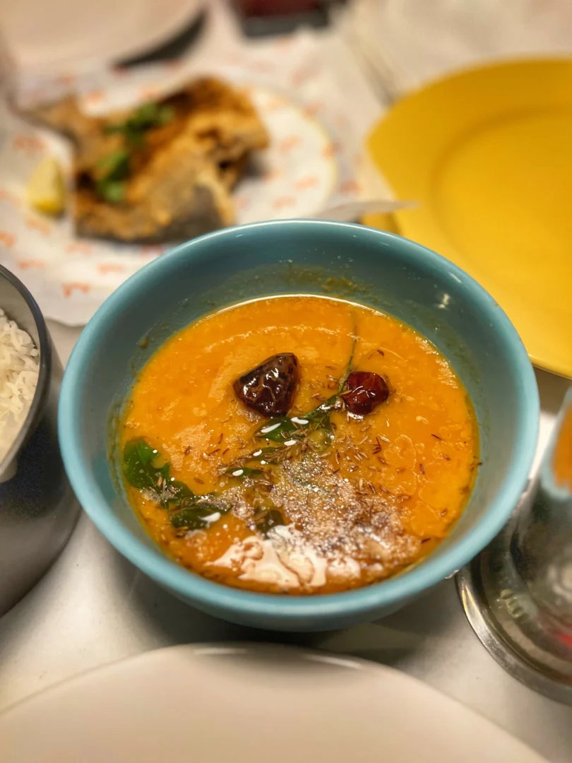 Dal Chaawal with Fried Fish