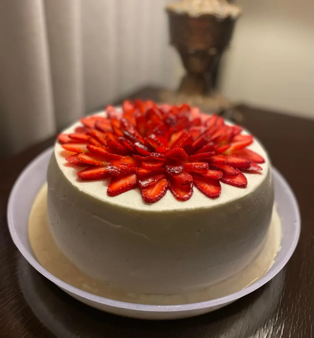 strawberry tres leches by Loaf Out Loud Desserts in Karachi