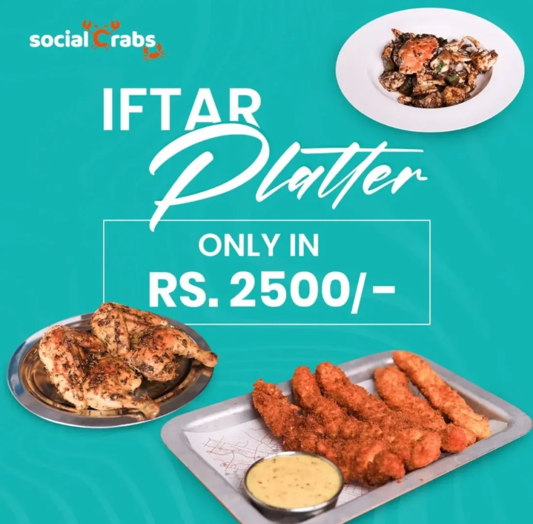 Social Crabs Iftar Platter Karachi