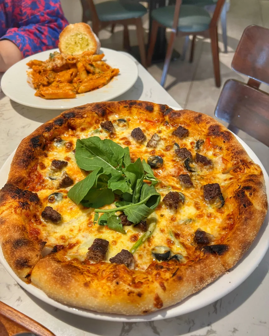 The Italian Sausage Pizza at Pronto