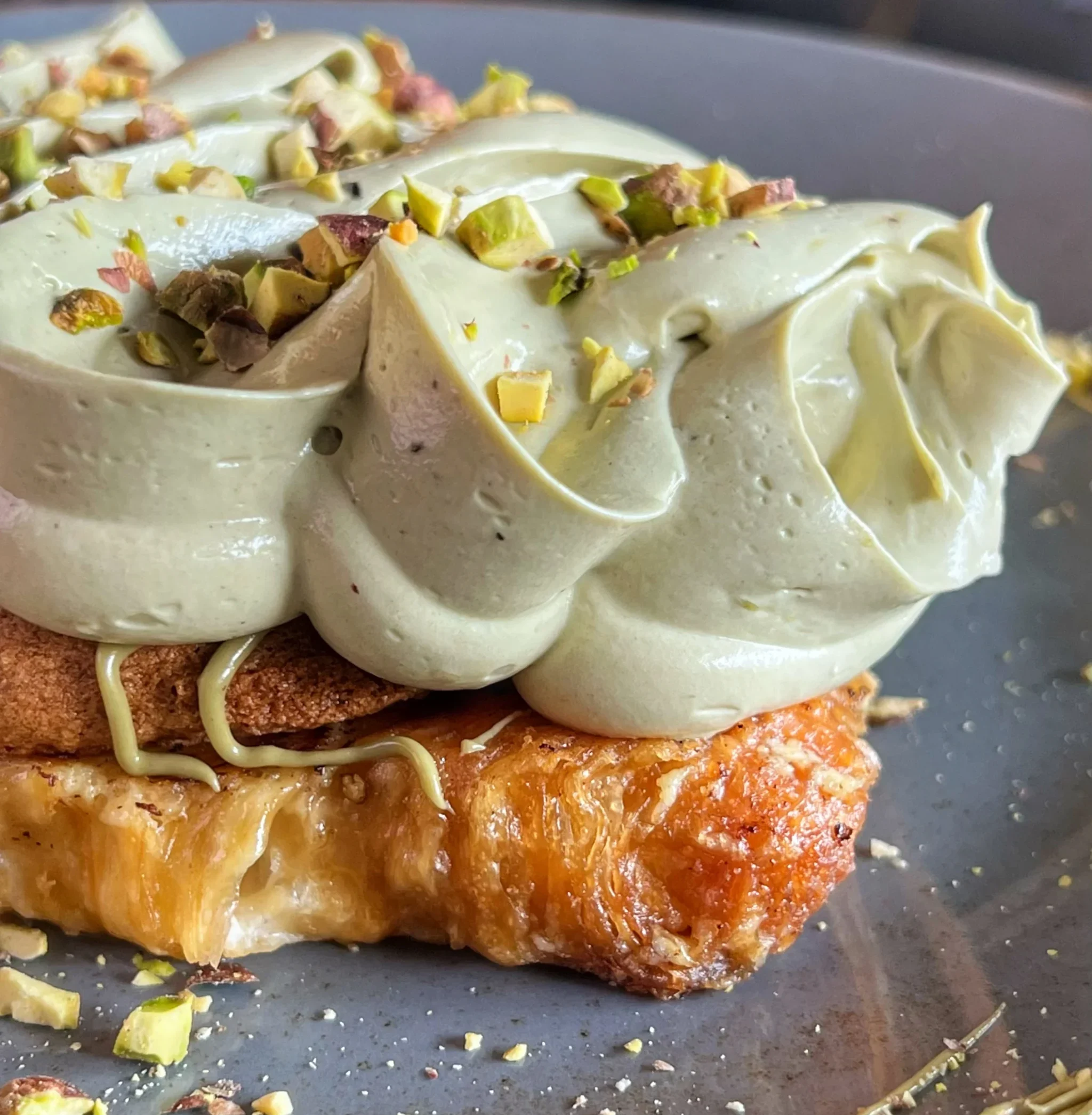 Coco9 launches breakfast menu in Karachi. In picture: pistachio tiramisu french toast