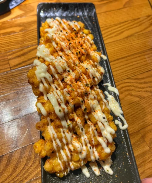 Corn Tempura Fritters Banchan